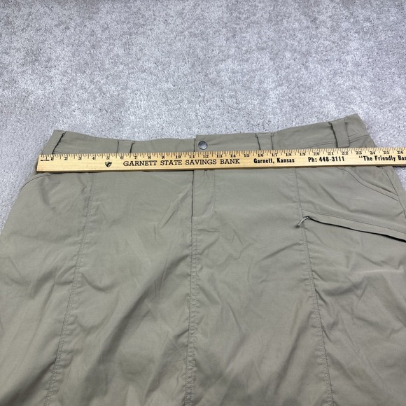 Duluth Trading Womens Dry On the Fly Skort 26W Khaki Brown Skirt Nylon Stretch - Picture 5 of 7